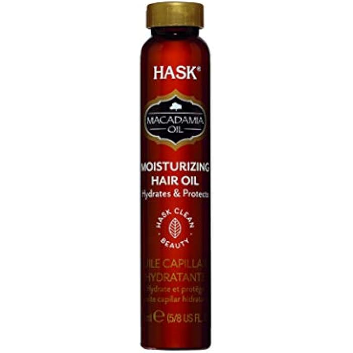 Hask Macadamia Oil Revitalizing Shine Hair Treatment, 625 Ounces - Image 1